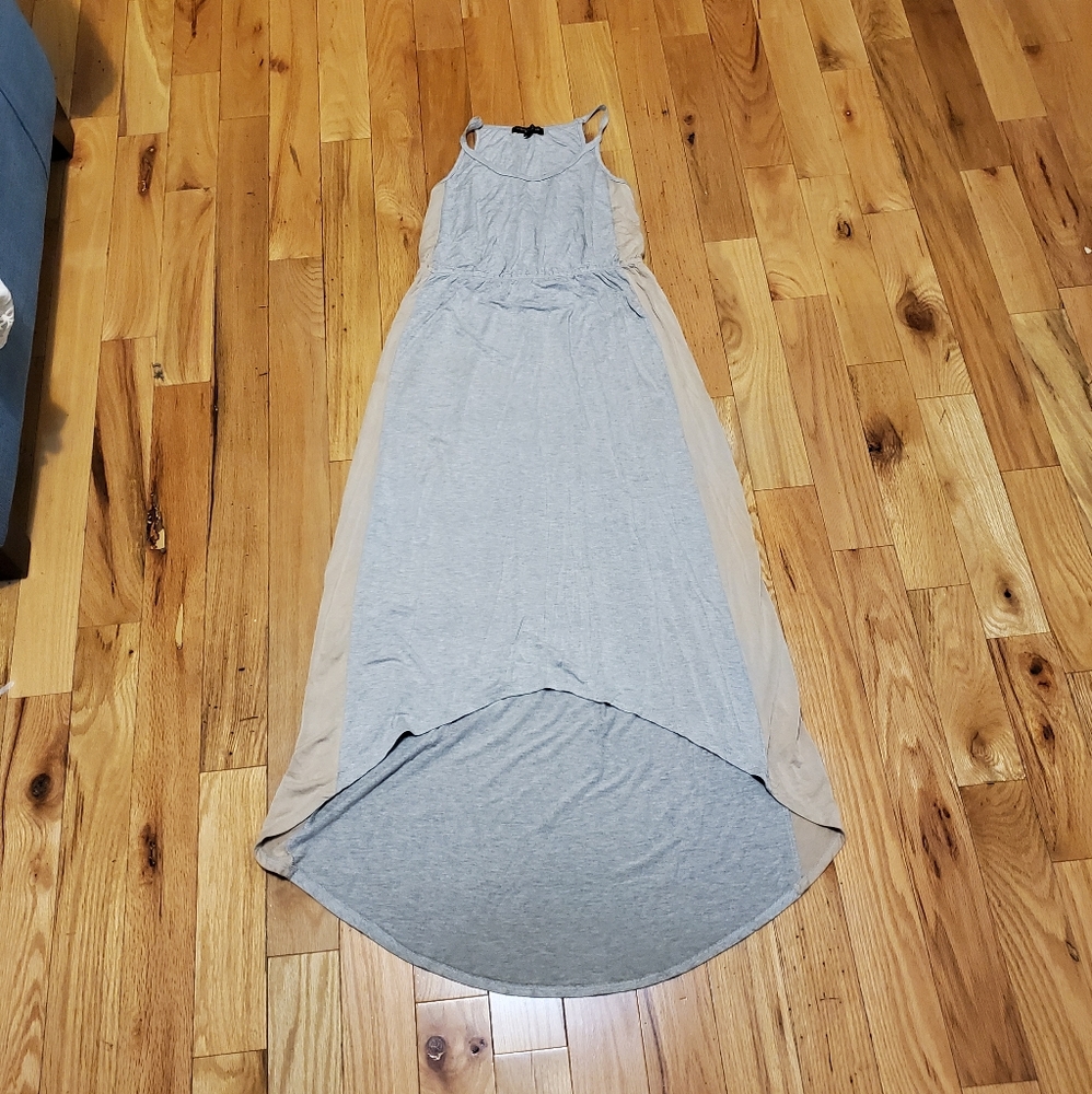 Asymmetrical Heather Gray Summer Dress